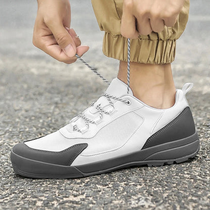 Leisure Walk moški prosti časni čevlji, modni superge iz pravega usnja, zunanji moški športni čevlji, protizdrsni čevlji za hojo, pohodniška obutev