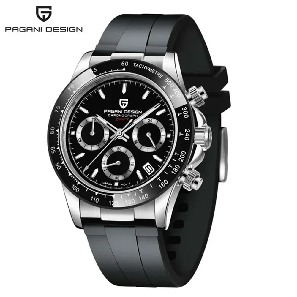Neue PAGANI DESIGN PD1644 Luxus-Quarzuhr für Herren mit automatischem Datum, sportliche Armbanduhr, 100m wasserdicht, Chronograph, Herrengeschenk