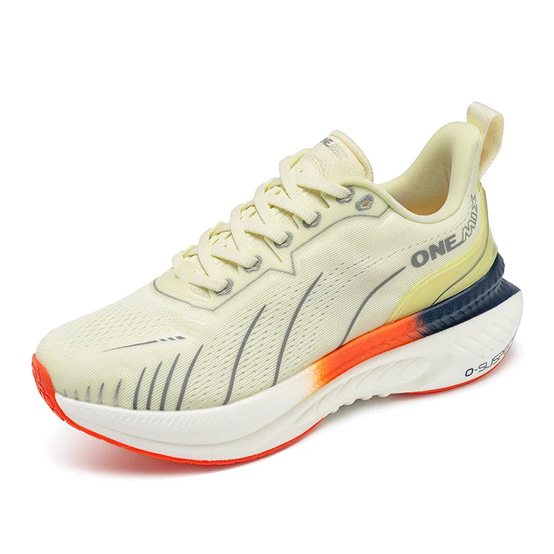 ONEMIX Nieuwe hardloopschoenen met demping voor heren, geschikt voor intensieve hardlopers, met veters, sportschoenen voor dames, antislip, outdoor, atletische herensneakers