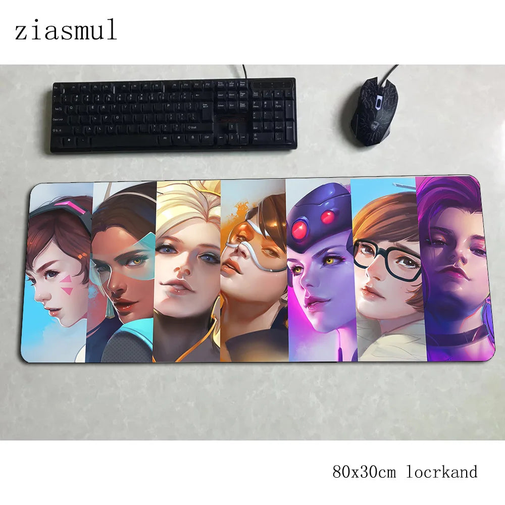 overwatch mouse pad gamer Aestheticism 800x300x3mm notbook mouse mat gaming mousepad Cartoon pad mouse PC desk padmouse mats