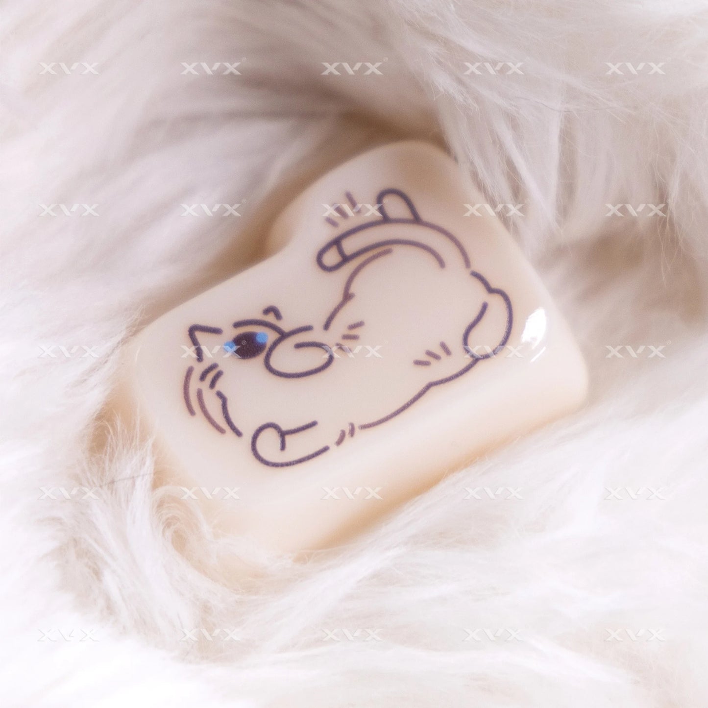 XVX 148 Keys Cat Theme Keycaps MAO Profile Key Cap Korean Glossy Cute Keycap for Keyboard 61 64 68 78 87 96 98 104 108