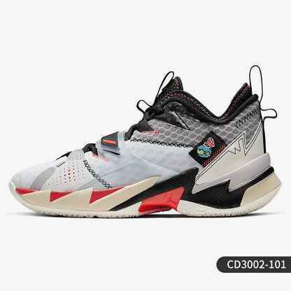 Nike originalni moški košarkarski čevlji JORDAN s srednjim zgornjim delom, oblazinjeni in trpežni, CD3002-101