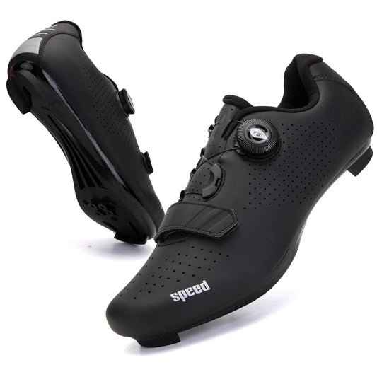 Professional New Sneakers Men Ultralight Double Buckle Cycling Shoes MTB Luminous Road Bike Shoes