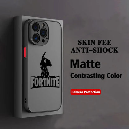 Capa para Telemóvel Hot Game F-Fortnites para Xiaomi Redmi Note 14 13 12 12S 11 11S 10 10S 9T 9S 8 7 Pro Plus 4G 5G, Tampa Traseira Transparente Mate