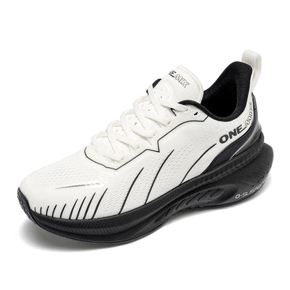 ONEMIX Nieuwe hardloopschoenen met demping voor heren, geschikt voor intensieve hardlopers, met veters, sportschoenen voor dames, antislip, outdoor, atletische herensneakers