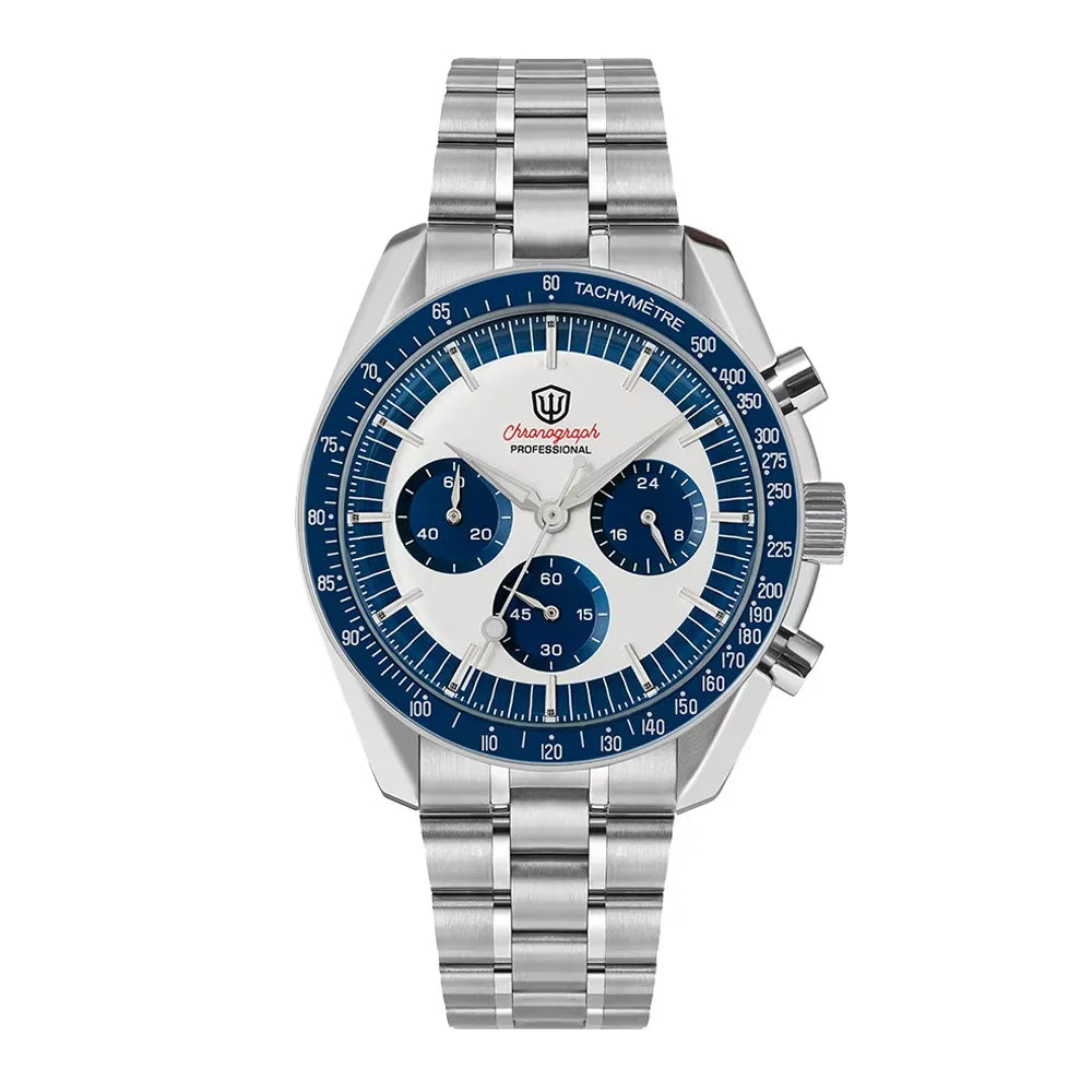 Watchdives New Wd1863 Quartz Men's Watch VK63 Chronograph Bubble Sapphire Waterproof 39Mm Steel Top Brand Luxury Business Watch