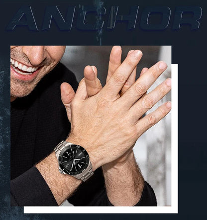 NORTH EDGE 42mm Men Mechanical Wristwatch Luxury Sapphire Glass MIYOTA 8215 Automatic Watches 10bar Waterproof Watch Men ANCHOR