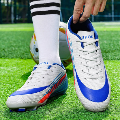 Bottes de Football pour hommes, chaussures de stade à ongles longs, confortables, de haute qualité, antidérapantes, pour Match de société professionnelle