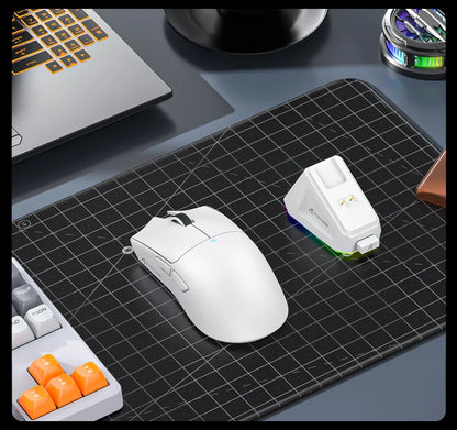Attack Shark X11&R1 třirežimová bezdrátová Bluetooth myš s nabíjecí základnou, RGB, ergonomická, lehká myš, příslušenství pro PC hráče