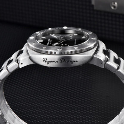 PAGANI DESIGN Men's Watches New Diver Automatic Mechanical Watch Sapphire Stainless Steel Sport 20 Bar Clock