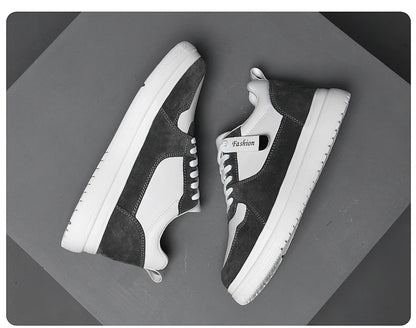 Big Size Lift Men Sneakers Elevator Shoes Heightening Height Increase Insole 7-8CM High Heels Shoes Genuine Leather Sport Shoes
