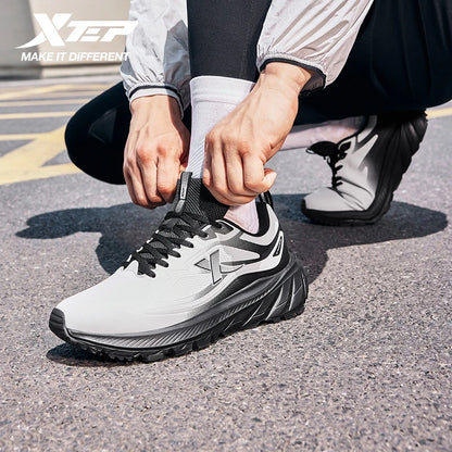 Xtep Men's Running Shoes Lightweight Breathable Shock Absorption Wear-Resistant Durable Cushioned Sneakers 875419110002