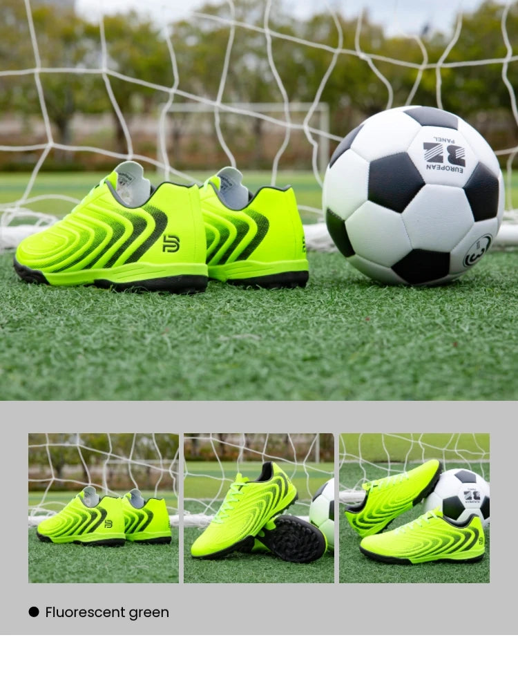 Baasploa Pánske profesionálne futbalové topánky Outdoor protisklzové tréningové športové topánky Pánske ľahké kožené futbalové topánky Chuteira Campo