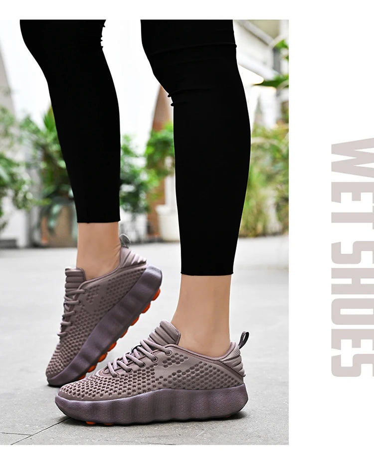 Comfortabele casual herensneakers met voetmassagetechnologie Ademende, lichtgewicht sportschoenen voor dames