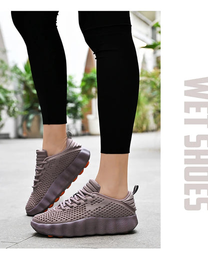 Comfortabele casual herensneakers met voetmassagetechnologie Ademende, lichtgewicht sportschoenen voor dames