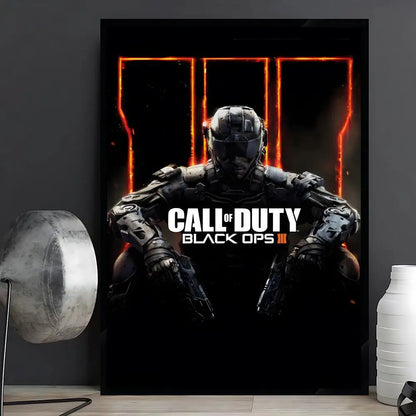game Call of Duty Poster Posters Anime Room Decor Decoration Movie Backpack Wall Interior Music Wall Art
