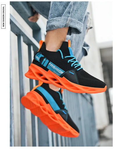 Men's Breathable Fashion Mesh Running Shoes High Quality Unisex Lightweight Tennis Athletic Sneakers 2023