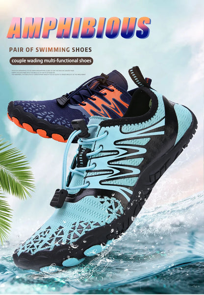 EOCENE Uomo Donna Scarpe acquatiche per sport all'aperto a piedi nudi: ad asciugatura rapida, per spiaggia, nuoto, fitness, guado, escursionismo, ciclismo, scarpe da ginnastica acquatiche