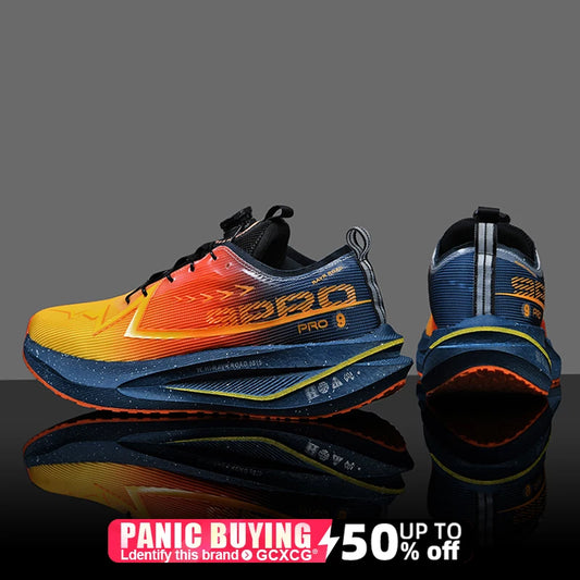 Men Marathon Running Shoes Carbon Board Specialty Sports Breathable Lightweight Women's Comfortable Athletic Nonskid Sneakers