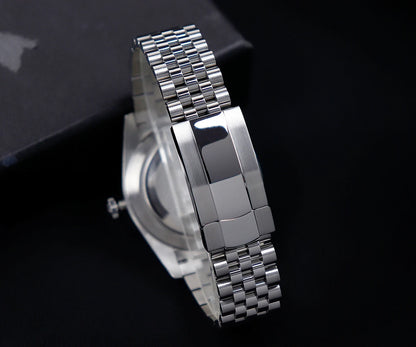 Cronos DateJ Luxury Men Watch Stainless Steel 5 Links Bracelet PT5000 Miyot 9015 100m Water Resistant Sapphire L6046M