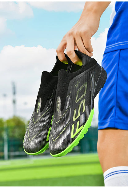 New Men Soccer Shoes Futsal Football Boots Sneakers Match Grass Cleats High-quality Non-Slip Indoor Hot-selling High-top Outdoor