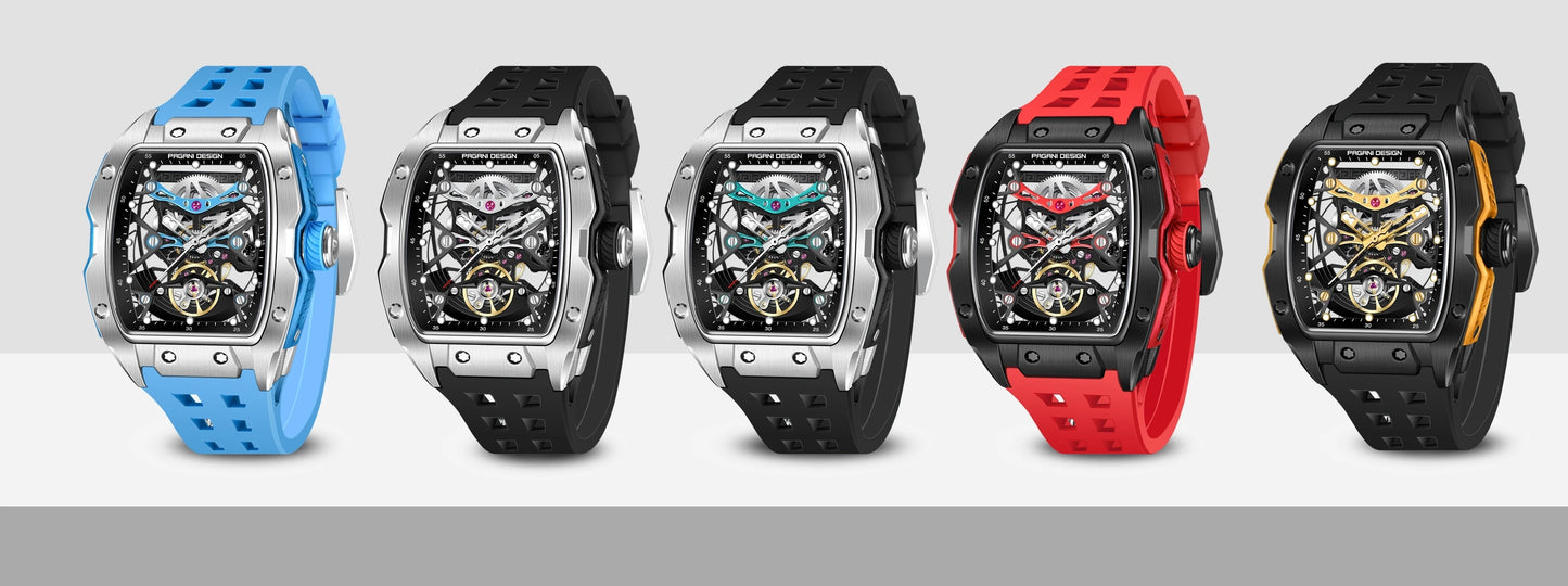 PAGANI DESIGN 2026 42MM New Alien Hollow Back Transparent Movement Luxury Men Watch Sapphire Glass Automatic Men Watches For Men