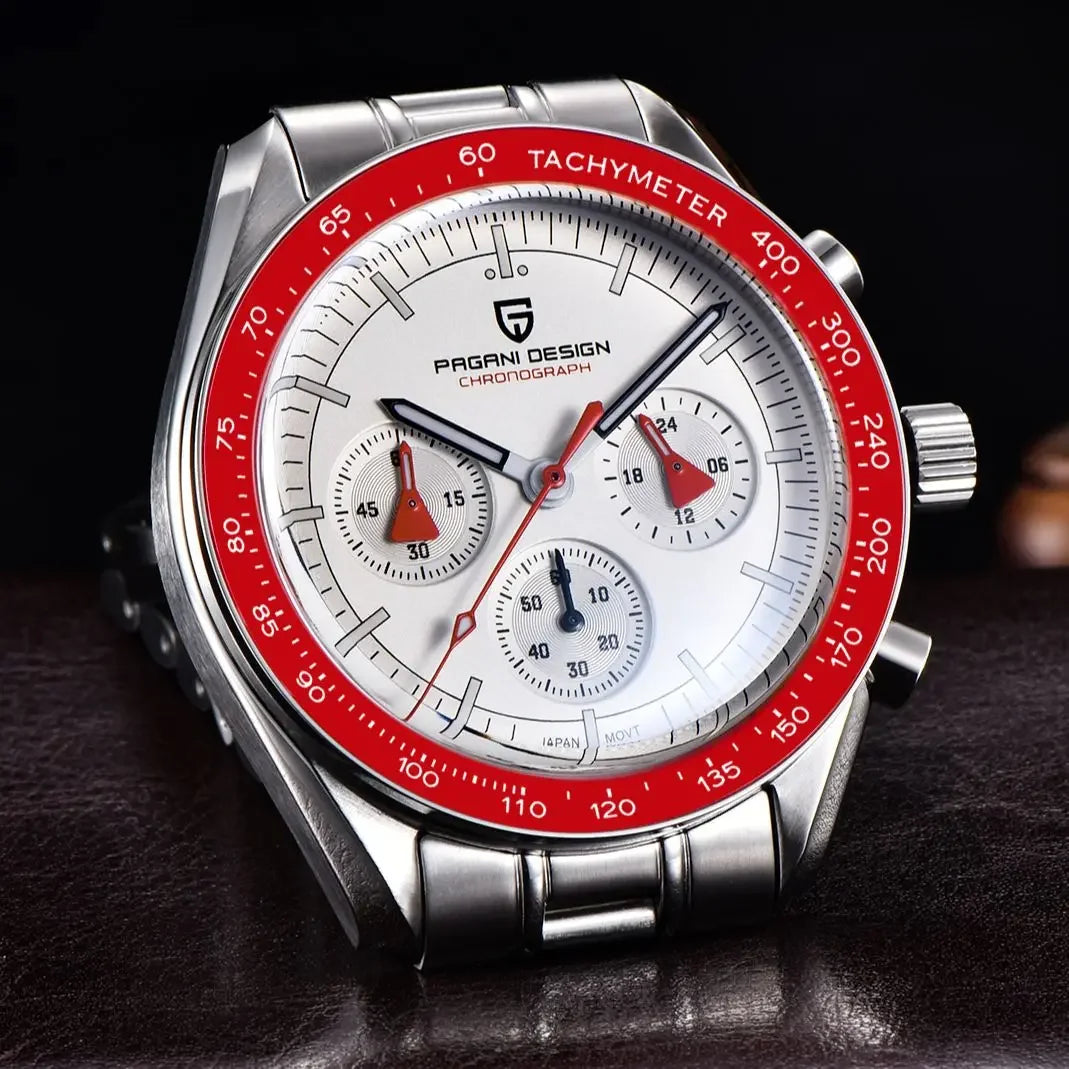 PAGANI DESIGN AK Project Mars Men's Watches Top Luxury Quartz Watch For Men AR Sapphire Speed Sport Chronograph Automatic Date