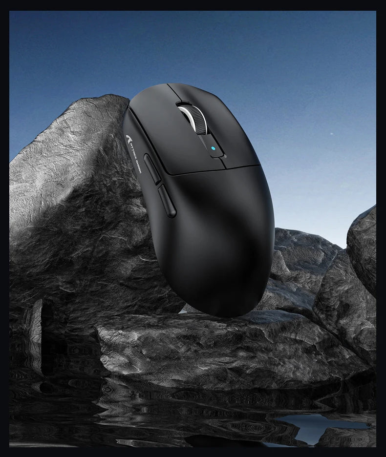 ATTACK SHARK R6 PAW3950MAX Wireless Gaming Mouse, 39g Ultralight, 8KHz Polling Rate, 42,000 DPI, Tri-Mode Bluetooth & 2.4G Gaming Mouse
