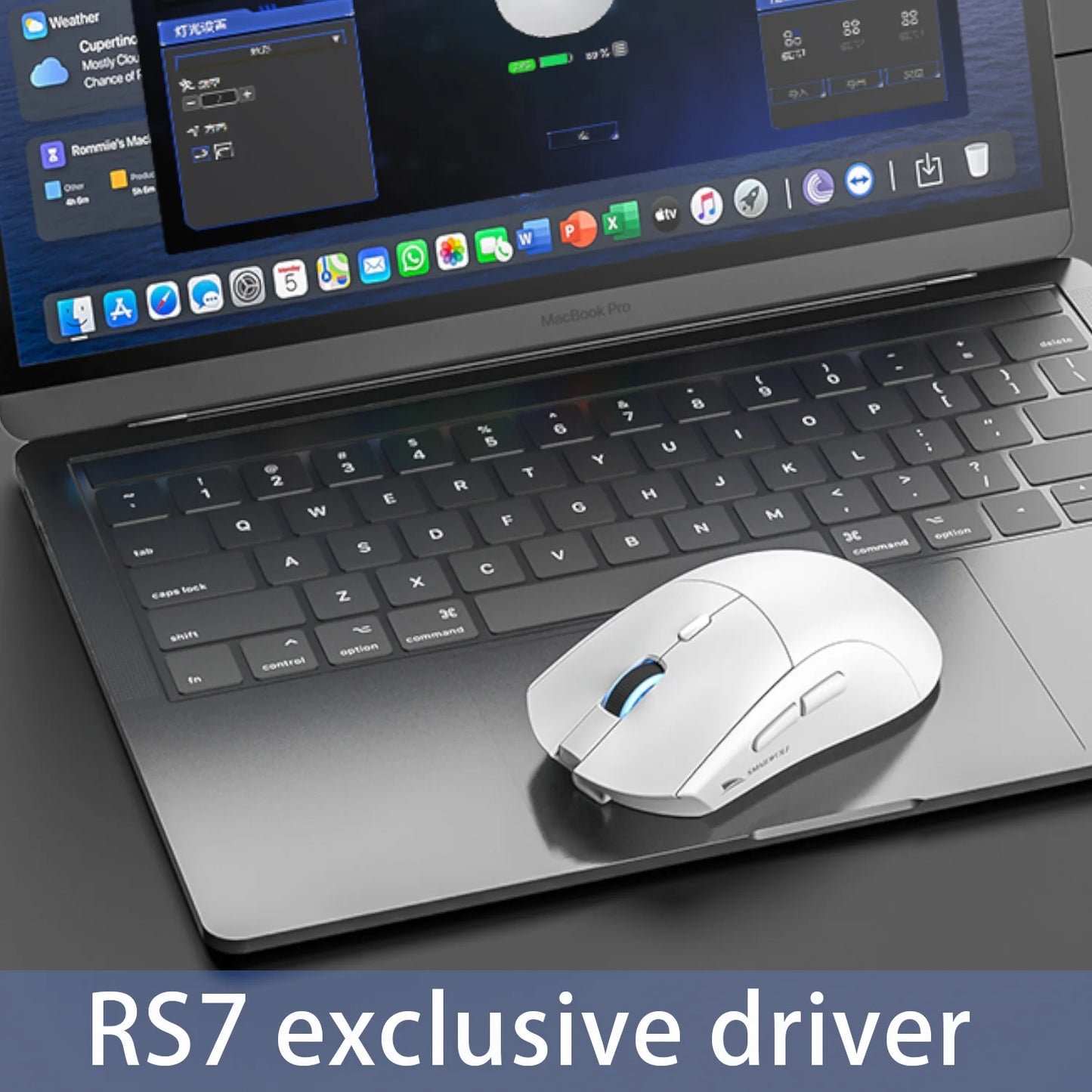 SMAILWOLF RS7 Bluetooth kabellose Gaming-Maus mit drei Modi, PAW3311, Makro-Gaming-Maus für Laptop, Gaming und Büro
