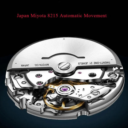2025 Specht & Söhne Men's Classic Cubic Automatic Mechanical Watch 50M Waterproof Luminous Sapphire Crystal Reloj Hombre 41MM