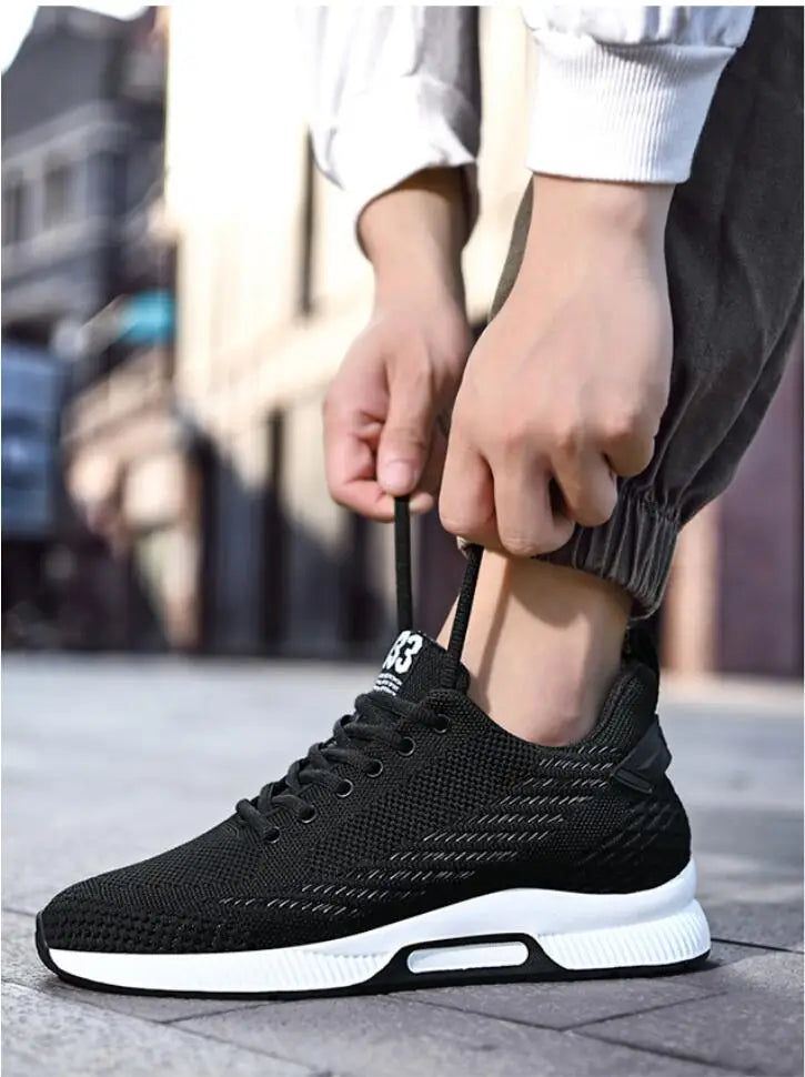 Nouvelles baskets pour homme, chaussures rehaussantes, semelles intérieures de 8 cm, respirantes en maille, chaussures de sport pour augmenter la taille