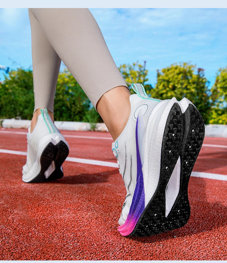 Men's Carbon Board Running Shoes Marathon Long-Distance Running Sports Shoes Support Stable Casual Women's Breathable Running Shoes