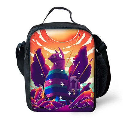 Hot Game Child Insulated Large Fortnite Capacity Bag for Boy Girl Student Outdoor Picnic Reusable Thermal Cooler Lunch Box