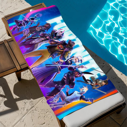 Strandtuch Badetuch schnelltrocknend leicht tragbar F-FORTNITES-ES Sauna Camping Schwimmen Game Pool Reise
