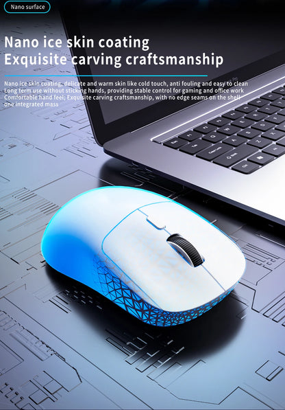 Gaming-Maus Bluetooth-Maus Wiederaufladbare Gamer-Maus Paw3395 Leichte ergonomische kabellose E-Sport-Maus