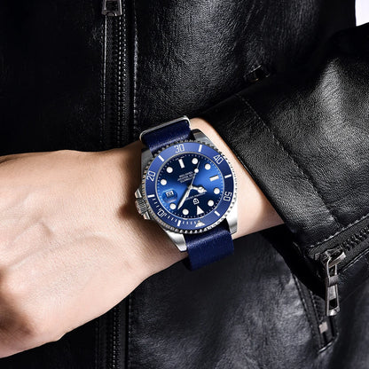 New PAGANI DESIGN Diving Automatic MechanicalWatch Luxury Sports WaterproofWatch Stainless Steel Sapphire Luminous Watch for Men