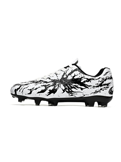 Chaussures de football pour hommes, modèle AG FG, tige en tricot ultra-léger, soutien stable de la voûte plantaire, idéales pour les entraînements prolongés sur terrain de gazon extérieur.