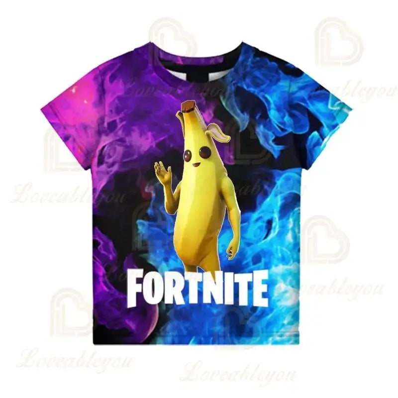 Fortnite Victory Game 3D T-shirt Baby Clothing Harajuku T-shirt Children Cute Kids Battle Royale Hero Tops Boys Girls