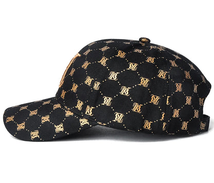 2025 Couple style Korean girls' printed embroidered baseball cap outdoor party four seasons men's cap