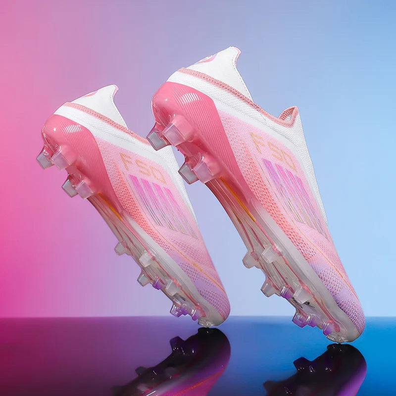 Men's Soccer Shoes Training Football Boots Indoor Sneakers TF Long Spikes Match Futsal Ultralight Breathable Cleats Drop Shipping