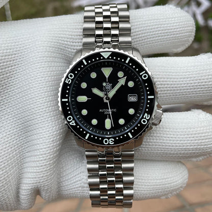 Mechanical Watch for Men STEELDIVE SD1973 Japan NH35 Automatic Movement Ceramic Bezel 200M Waterproof Classic Dive Small Abalone