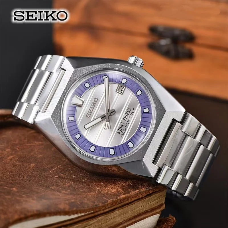 Novo relógio mecânico automático Seiko 2026 para homem e mulher, estilo business e lazer, com calendário, iluminação noturna, impermeável, para casal