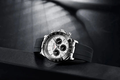 PAGANI DESIGN 40MM V2 Sky Blue Dial Classics Men Quartz Watches Sapphire Retro Chronograph Stainless Steel Waterproof Watch Men