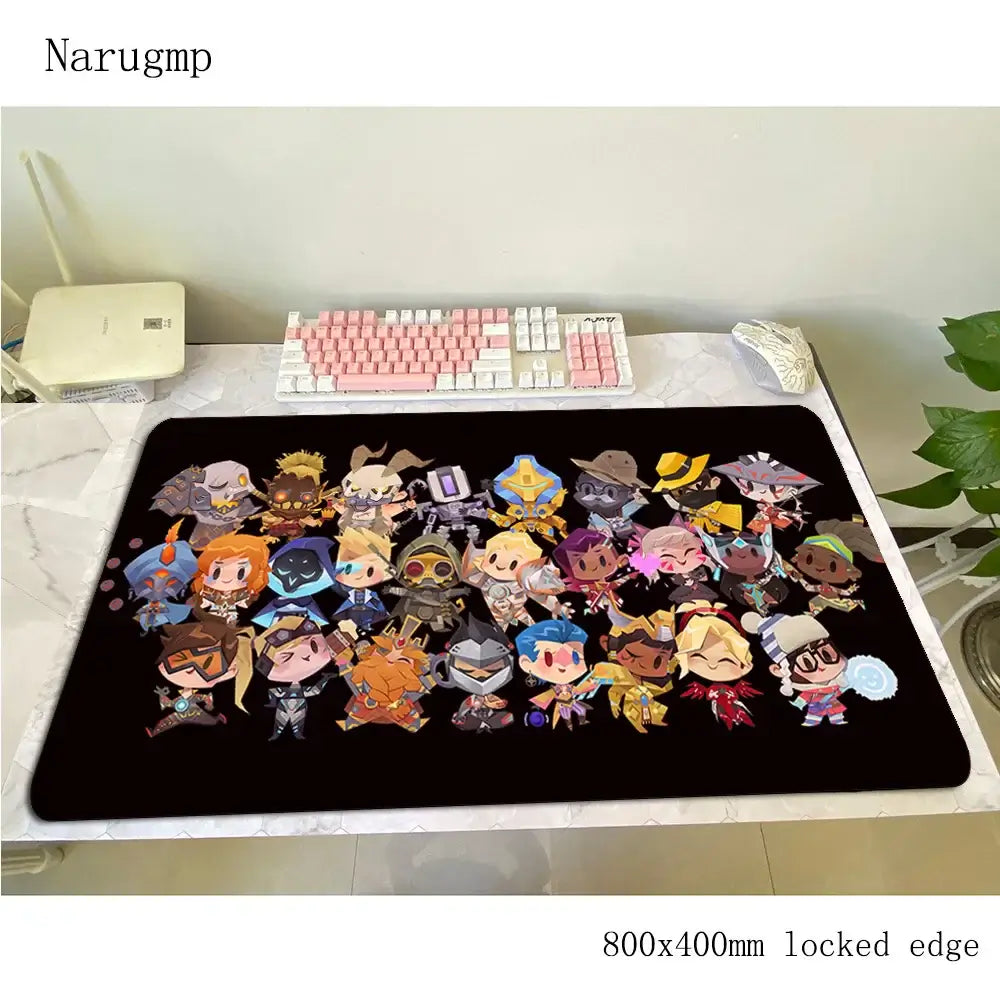 overwatch padmouse 80x40cm mousepad pentru jocuri cadou de Halloween mousepad mare pentru gamer birou de computer covoraș mare mousepad pentru laptop pc
