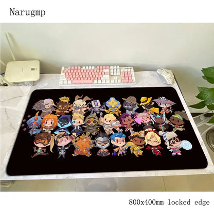 overwatch padmouse 80x40cm mousepad pentru jocuri cadou de Halloween mousepad mare pentru gamer birou de computer covoraș mare mousepad pentru laptop pc