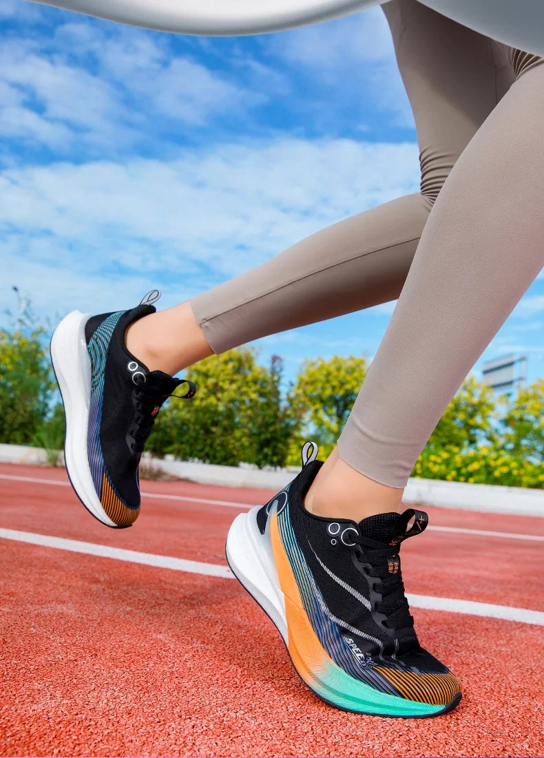 2025 Men's and Women's Professional Carbon Plate Marathon Running Shoes Shock Absorption Ultra-light Stable Support Sports Shoes