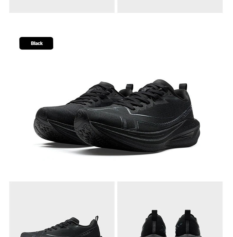 Xtep One Piece Modeling 5.0 Impact-Resistant Men's Lightweight Quick-Drying Marathon Running Sneakers 874219110036
