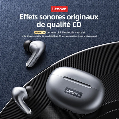 Original Lenovo LP5 TWS Wireless Bluetooth Earphone Long Battery Life Sports Headphone Dual Mode Gaming HD Call Headset With Mic