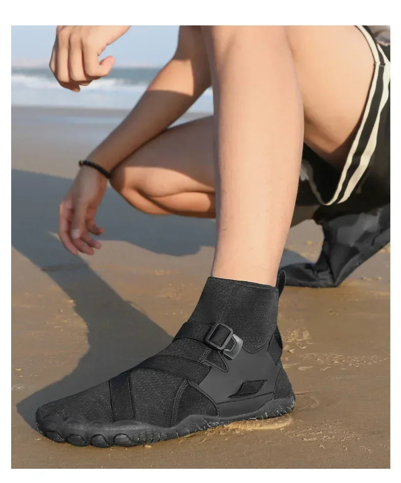 Outdoor Sport Hiking Wading Sneakers Unisex Swimming Water Shoes High Top Barefoot Beach Aqua Shoes Fitness Diving Surf Sandals