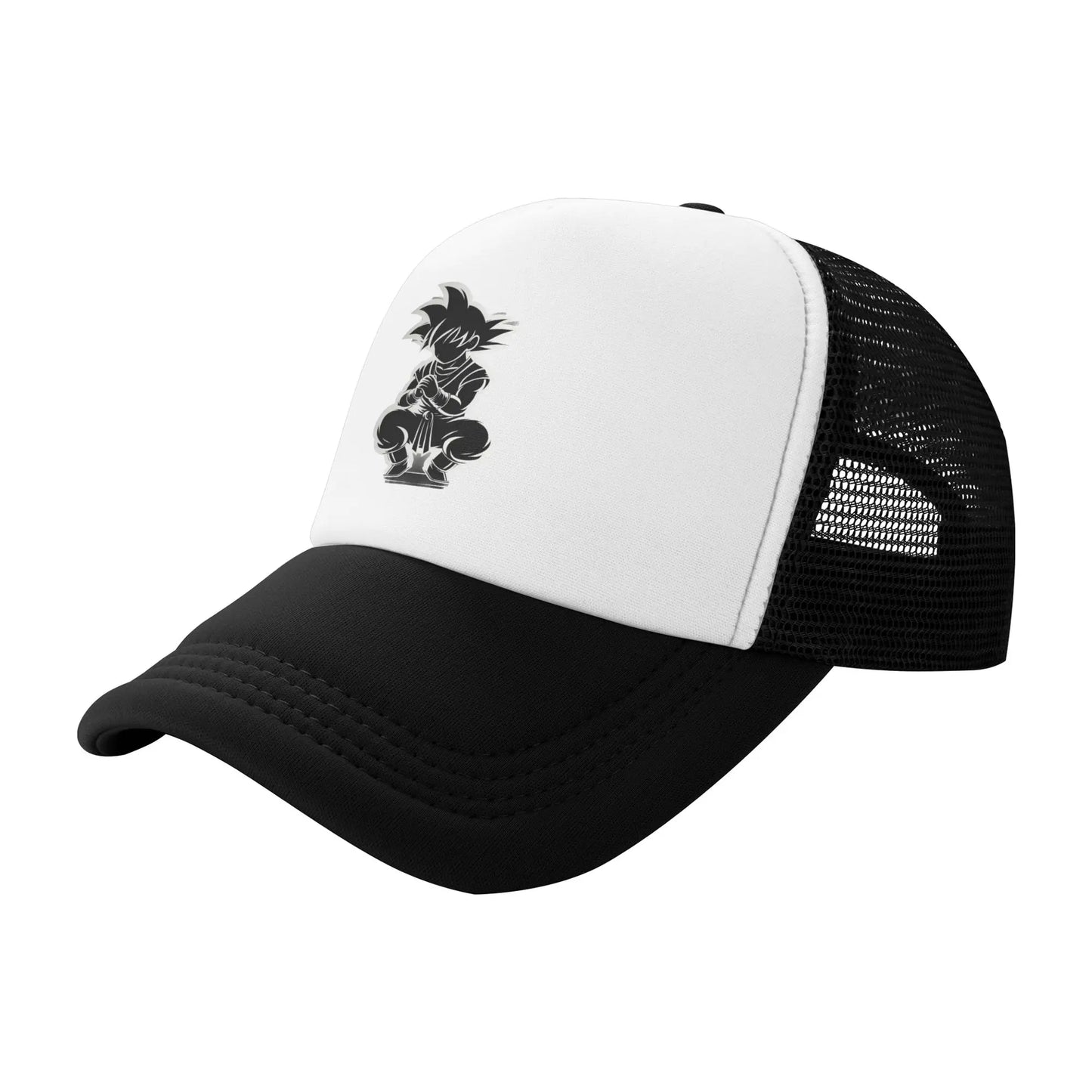 Dragon Ball Kid Buu Trucker Cap Unisex Hats Sun Caps Trucker Cap Adjustable Polyester Mesh Baseball Cap Summer